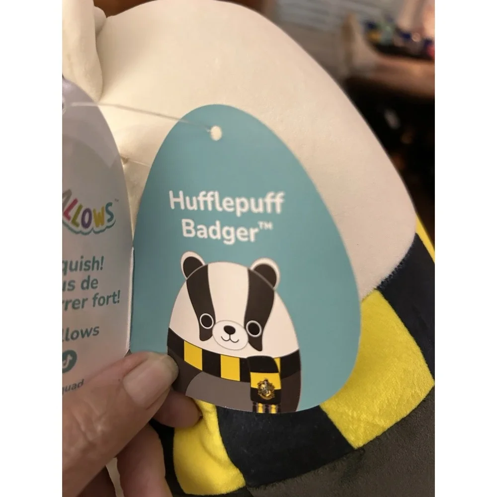 Squishmallow Kellytoy Plush Harry‎ Potter Hufflepuff Badger 10